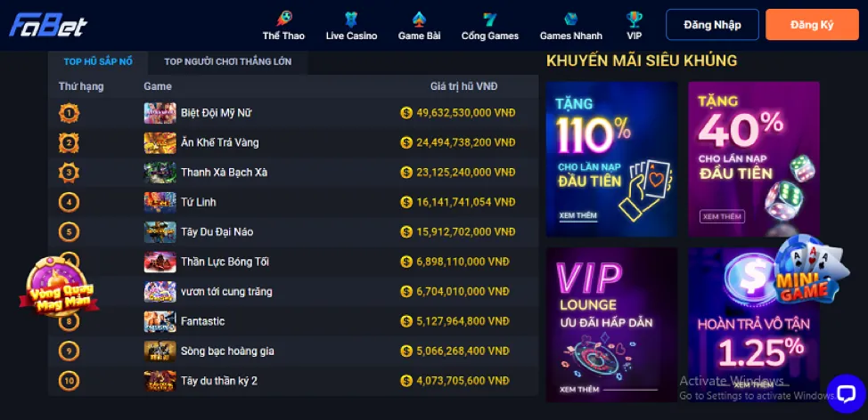 Chọn game có RTP cao